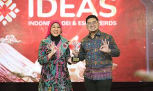 Kilang Pertamina Plaju mendapat apresiasi dan penghargaan di ajang IDEAS (Indonesia DEI & ESG Awards) yang diselenggarakan Humas Indonesia. (Dok. Humas Pertamina / Seputarsumatera.com)