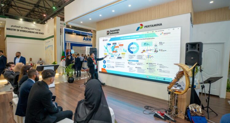 Pertamina Drilling tampil dalam ajang Africa & Mediterranean Energy & Hydrogen Exhibition and Conference (NAPEC) 2025 yang digelar di Aljazair, 6 – 8 Oktober 2025. (Dok. Humas Pertamina Drilling / Seputarsumatera.com)