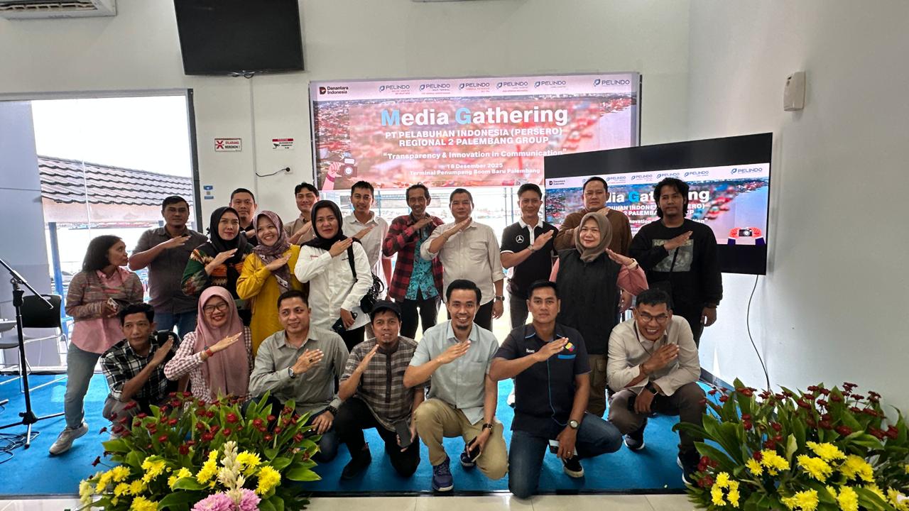 Jalin komunikasi, Pelindo Group Regional 2 Palembang gelar media Gathering tahun 2025 (Dok. Humas Pelindo / Seputarsumatera.com)