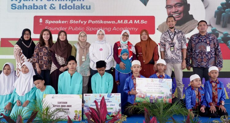 Pertamina Patra Niaga Regional Sumbagsel Berbagi Kebahagiaan di HUT ke-29, Santuni 200 Anak Yatim (Dok. Humas Pertamina Patra Niaga Sumbagsel)