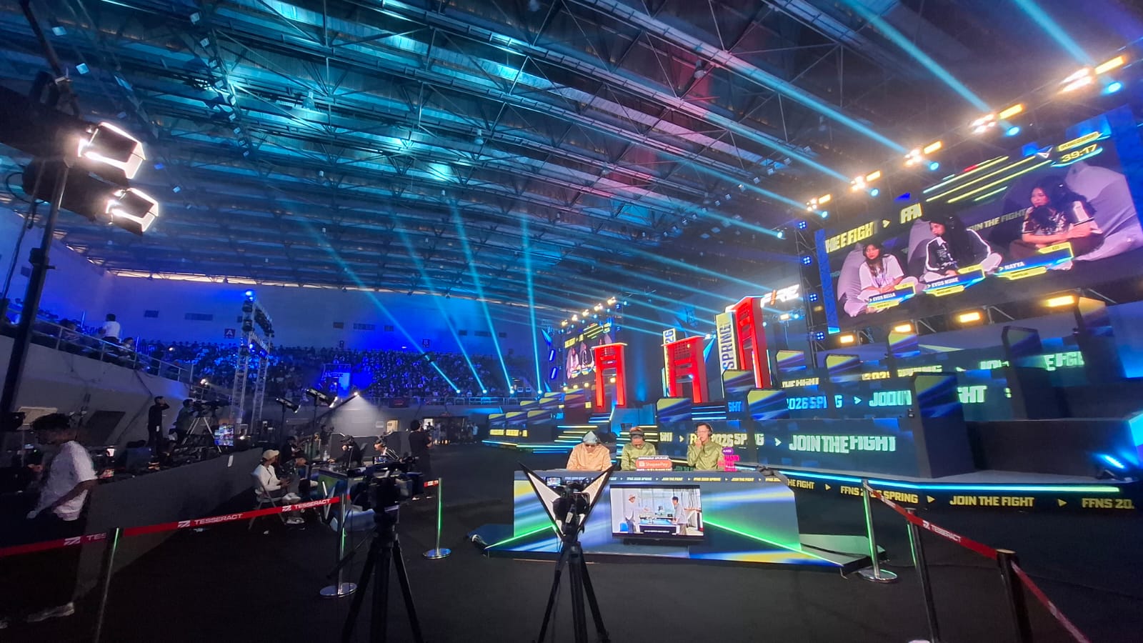 Ribuan penonton ramaikan Grand Finals FFNS 2026 Spring Free Fire Nasional di Palembang (Seputarsumatera.com)