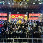 Para musisi Palembang yang sukses meramaikan panggung perayaan Anniversary ke-33 Gong Sriwijaya di Car Free Night (CFN) Palembang, Sabtu (6/6/2026) malam (Dok. Humas Gong Sriwijaya / Seputarsumatera.com)