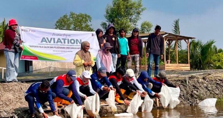 Lewat Aviation 2026, Pertamina Patra Niaga Sumbagsel semai mangrove dan harapan baru bagi masyarakat pesisir (Dok. Humas Pertamina Patra Niaga Sumbagsel / Seputarsumatera.com)